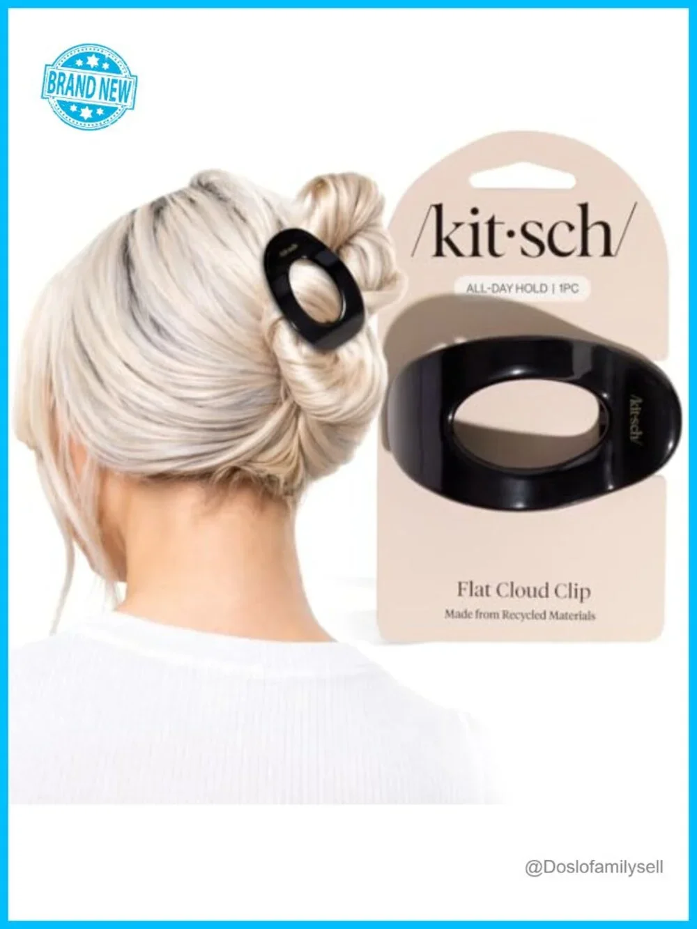 Medium Flat Claw Clips for Women - Strong Hold, Non-Slip, Lightweight Hair